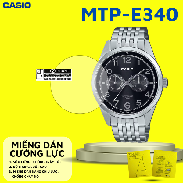 COMBO 2 Miếng dán màn hình Nano cao cấp chống trầy xước Casio MTP-E340