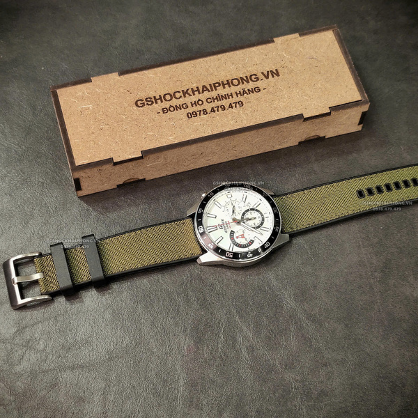 Dây vải Nilon chống nước - Size 20/22/24mm - Màu Xanh Quân Đội