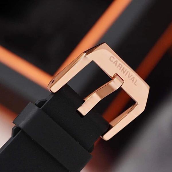 Đồng hồ nam Carnival - Aquanus 8113R-BR - Viền thép - Kính Saphire