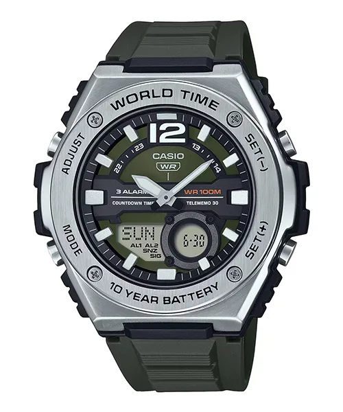 Đồng hồ Nam Chính hãng CASIO MWQ-100-3AV - Pin 10 năm