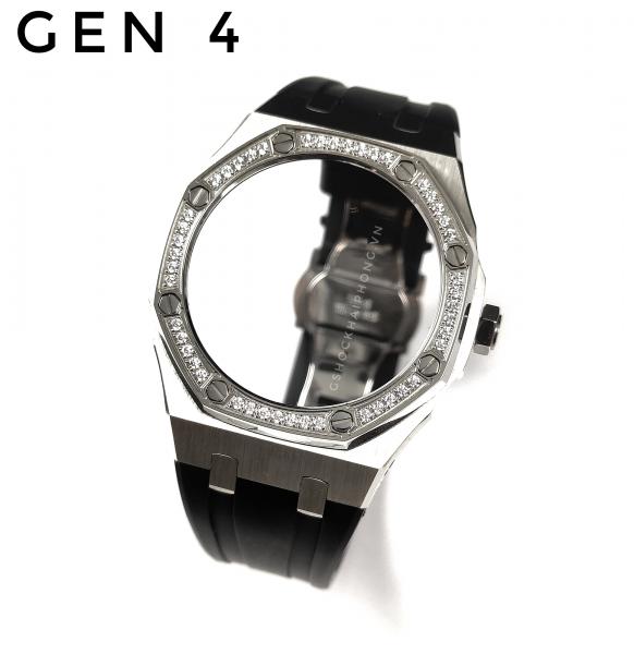 Bộ vỏ GA-2100 AP  viền đá ( có núm ) 