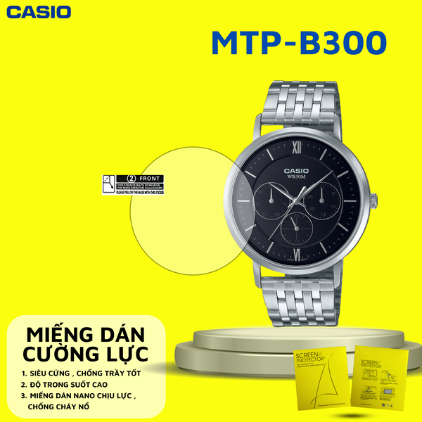 COMBO 2 Miếng dán màn hình Nano cao cấp chống trầy xước CASIO MTP-B300
