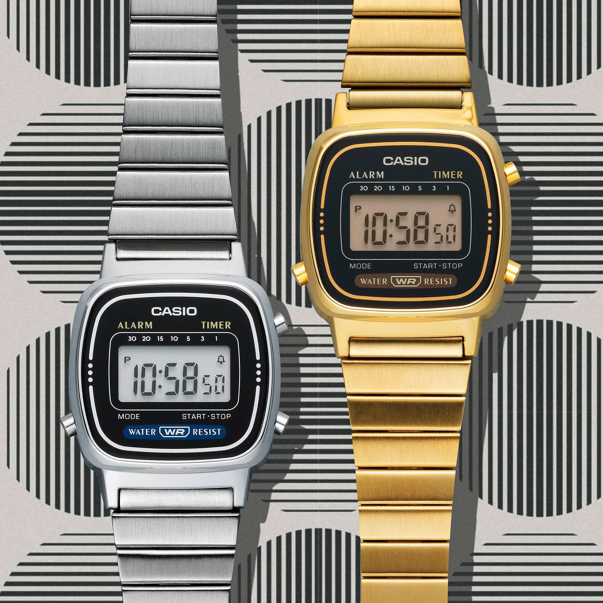 CASIO LA670WAD – NÉT HOÀI CỔ ĐƯỢC ĐIỂM TÔ BẰNG SỰ TINH TẾ CỦA KIM CƯƠNG