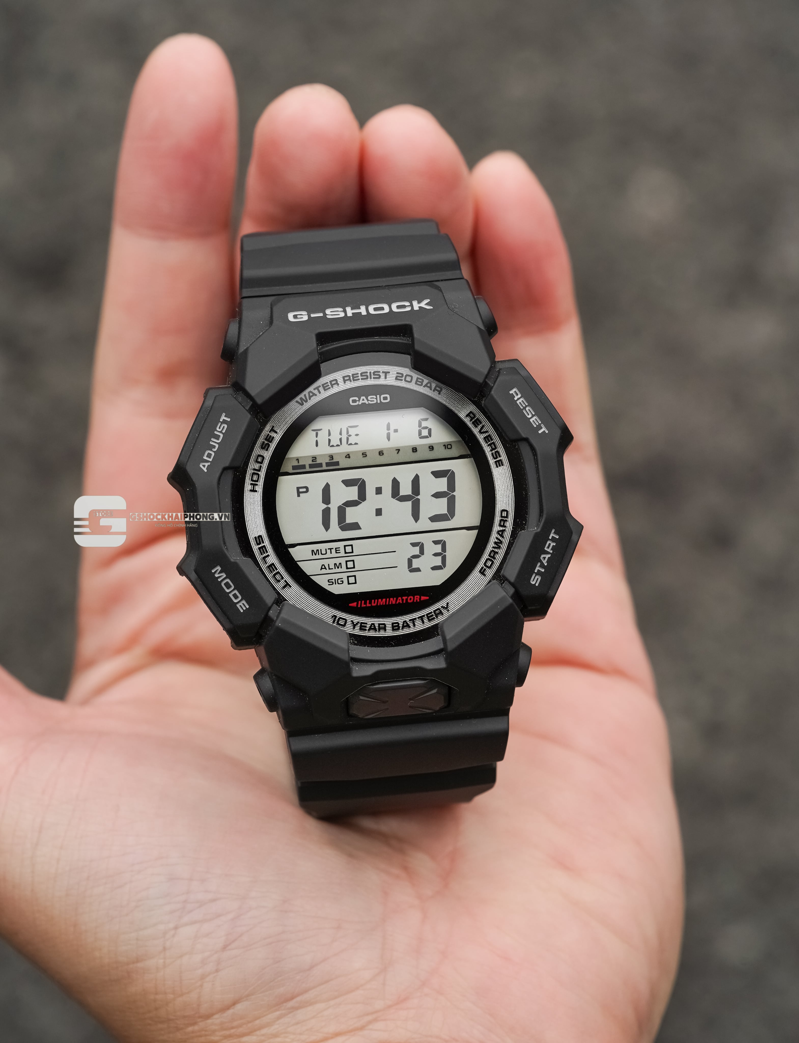 ĐỒNG HỒ G-SHOCK GD-010-1: ĐIỆN TỬ THUẦN CHẤT, PIN 10 NĂM & CHẤT LIỆU THÂN THIỆN MÔI TRƯỜNG